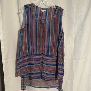 Multicolor Sleeveless layered Women's Top